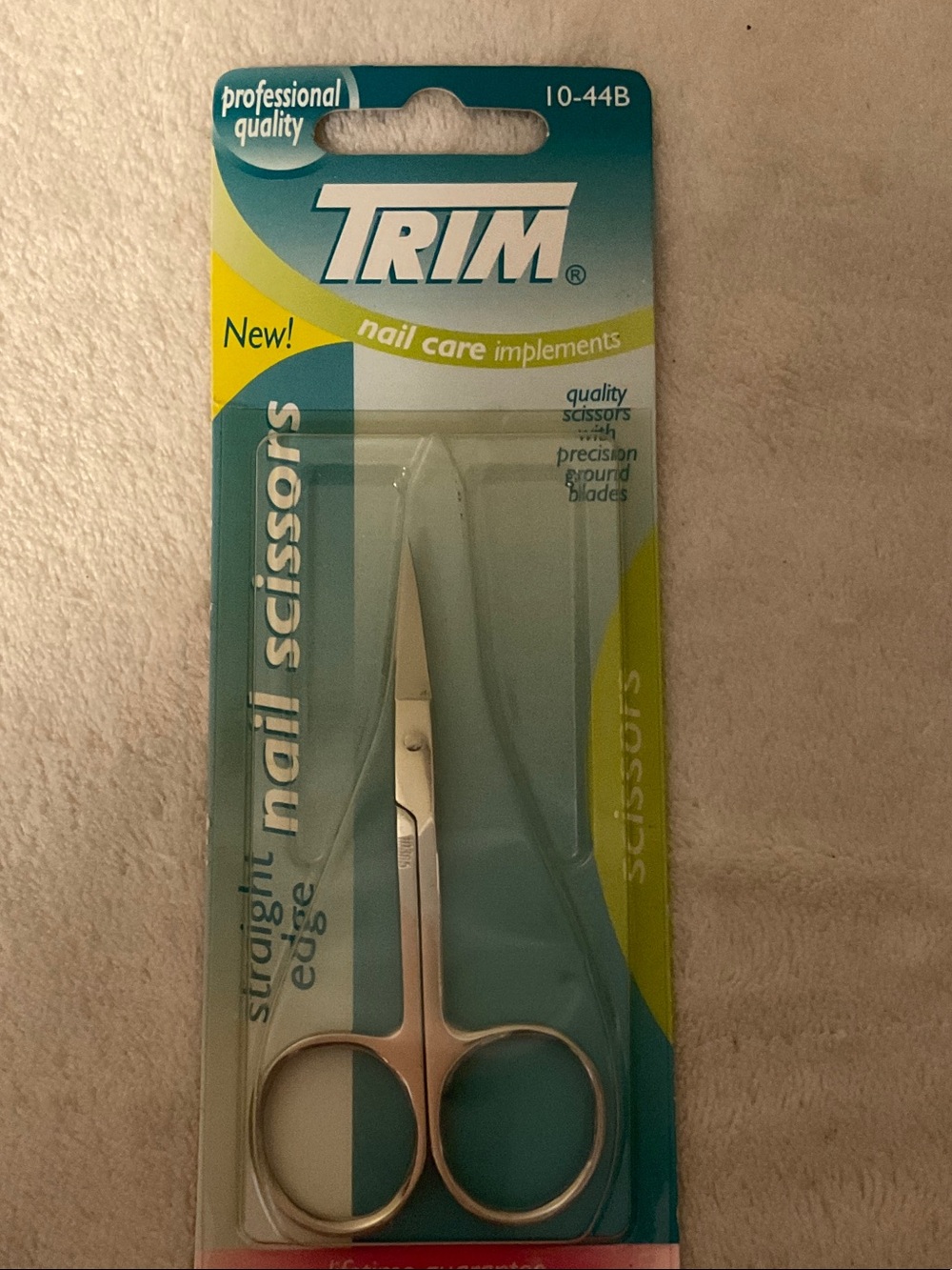 Men's Straight Edge Nail Scissors - Silver